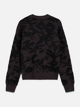 PULL FEMME FUZZY JACQUARD RELAXED GRIS GRIS