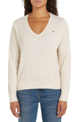 PULL FEMME CO CABLE FINE GG ECRU ECRU