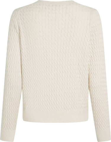 PULL FEMME CO CABLE FINE GG ECRU ECRU