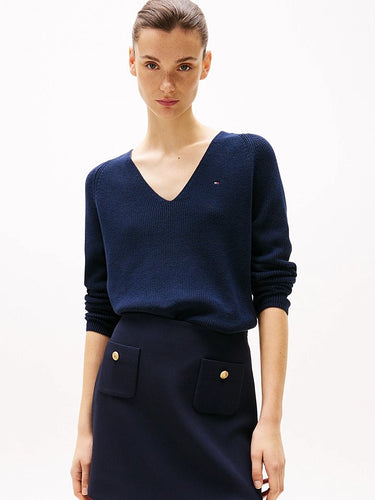 PULL FEMME CO CARDI STITCH MARINE MARINE