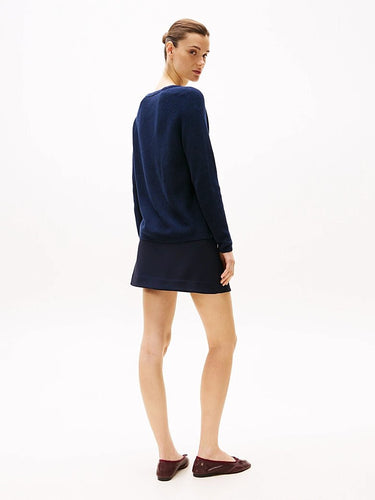 PULL FEMME CO CARDI STITCH MARINE MARINE