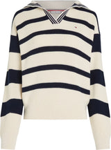 PULL FEMME CO CARDI STITCH OPEN ECRU ECRU
