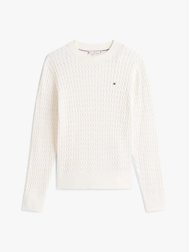 PULL FEMME COTTON MINI CABLE SW IVOIRE IVOIRE