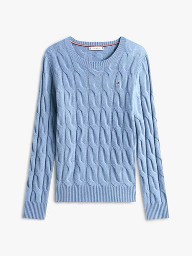 PULL FEMME SOFT WOOL CABLE BLEU BLEU