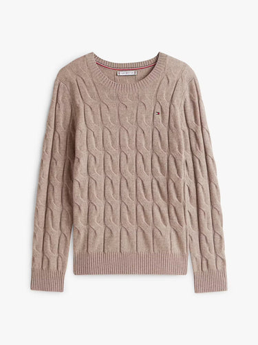PULL FEMME SOFT WOOL CABLE GRIS GRIS
