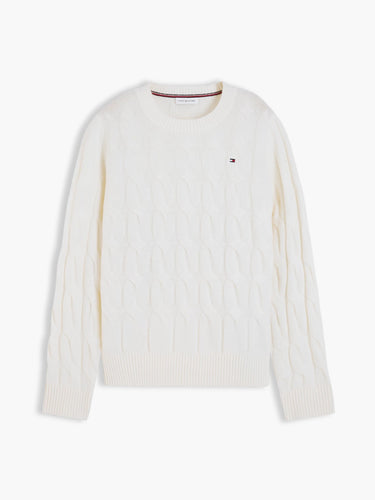 PULL FEMME SOFT WOOL CABLE IVOIRE IVOIRE