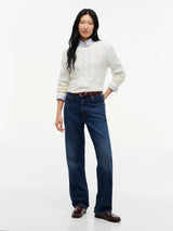 PULL FEMME SOFT WOOL CABLE IVOIRE IVOIRE