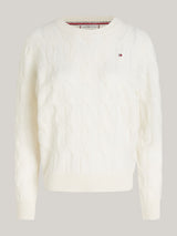 PULL FEMME SOFT WOOL CABLE IVOIRE IVOIRE