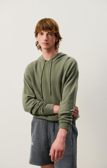 PULL HOMME CAPUCHE KAKI KAKI