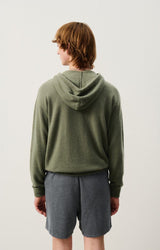 PULL HOMME CAPUCHE KAKI KAKI