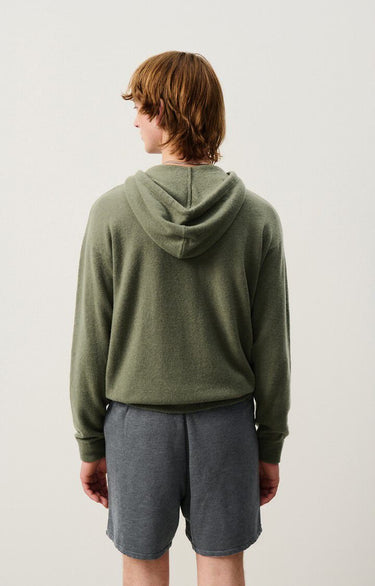 PULL HOMME CAPUCHE KAKI KAKI