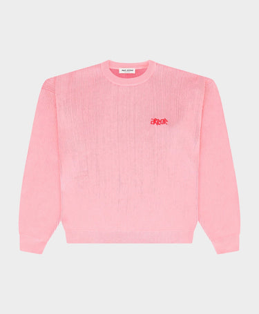 PULL HOMME RIBBED KNIT ROSE ROSE