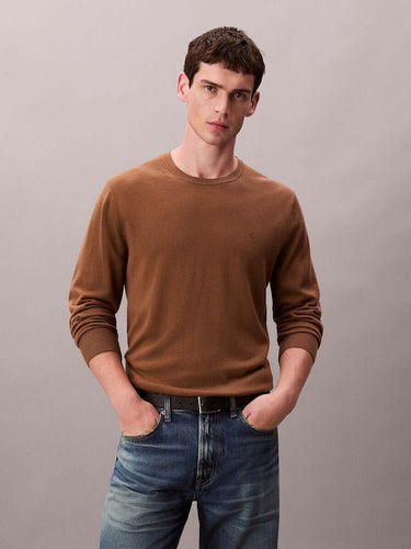 PULL HOMME MARRON MARRON