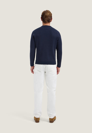 PULL HOMME LYLE CREWNECK MARINE MARINE