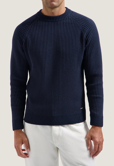 PULL HOMME LYLE CREWNECK MARINE MARINE