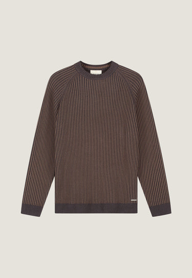PULL HOMME LYLE CREWNECK MARRON MARRON