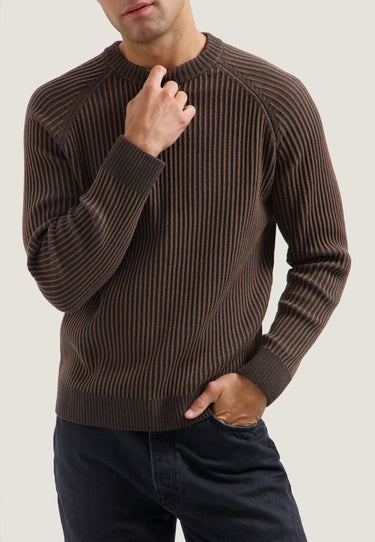 PULL HOMME LYLE CREWNECK MARRON MARRON