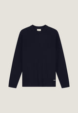 PULL HOMME OSCAR RIB MOCKNECK MARINE MARINE