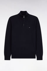 PULL HOMME EDINBUR DEMI-ZIP MARINE MARINE