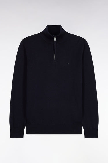 PULL HOMME EDINBUR DEMI-ZIP MARINE MARINE
