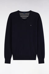 PULL HOMME EDINBUR DEMI-ZIP MARINE MARINE