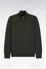 PULL HOMME EDINBUR DEMI-ZIP PEAT PEAT
