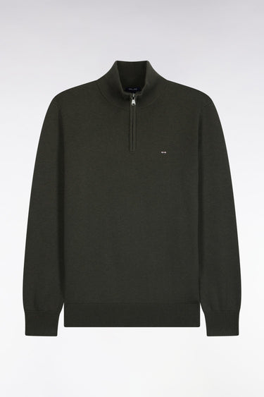 PULL HOMME EDINBUR DEMI-ZIP PEAT PEAT