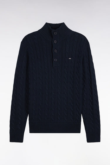 PULL HOMME HONER B DEMI-ZIP MARINE MARINE