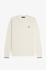 PULL HOMME WAFFLE STITCH JUMPER ÉCRU 170 ÉCRU 170