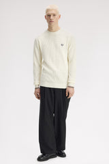 PULL HOMME WAFFLE STITCH JUMPER ÉCRU 170 ÉCRU 170
