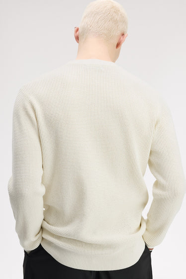 PULL HOMME WAFFLE STITCH JUMPER ÉCRU 170 ÉCRU 170