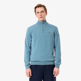 PULL HOMME 1/2 ZIP BLEU MER BLEU MER