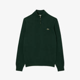 PULL HOMME 1/2 ZIP VERT FONCE VERT FONCE