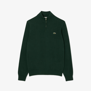 PULL HOMME 1/2 ZIP VERT FONCE VERT FONCE
