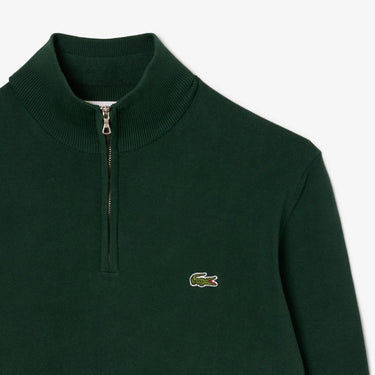 PULL HOMME 1/2 ZIP VERT FONCE VERT FONCE