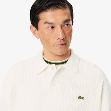 PULL HOMME AH8574 COL POLO FARINE 70V FARINE 70V