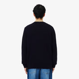 PULL HOMME COL ROND AH2916 MARINE 166 MARINE 166