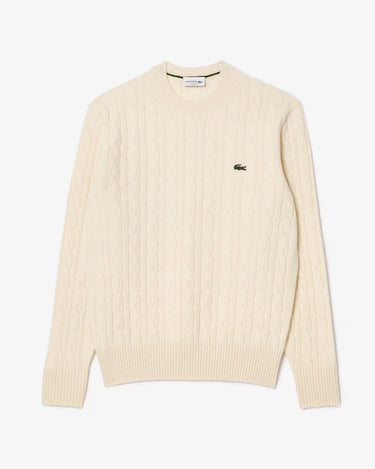 PULL HOMME COL ROND CREME CREME