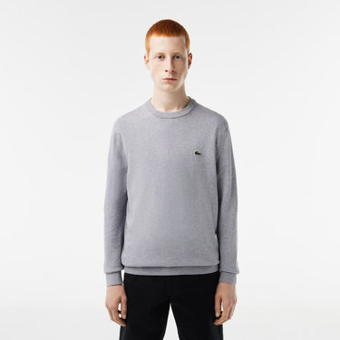 PULL HOMME COL ROND GRIS GRIS