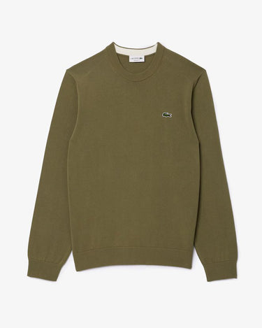 PULL HOMME COL ROND KAKI KAKI