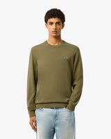 PULL HOMME COL ROND KAKI KAKI
