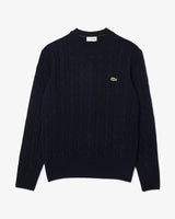 PULL HOMME COL ROND MARINE MARINE