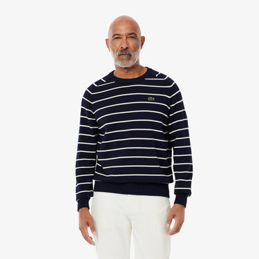 PULL HOMME COL ROND MARINE MARINE