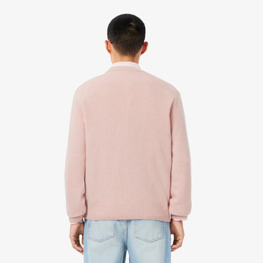 PULL HOMME COL ROND ROSE ROSE