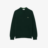 PULL HOMME COL ROND VERT FONCE VERT FONCE