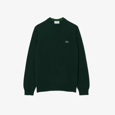 PULL HOMME COL ROND VERT FONCE VERT FONCE