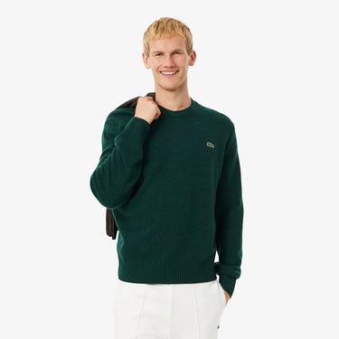 PULL HOMME COL ROND VERT VERT