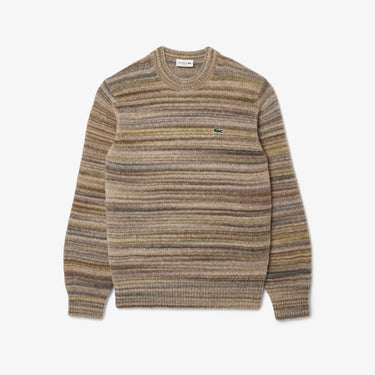 PULL HOMME CR LACOSTE BEIGE BEIGE