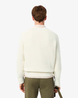 PULL HOMME CR LACOSTE CREME CREME