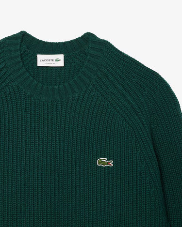 PULL HOMME CR LACOSTE VERT FONCE VERT FONCE